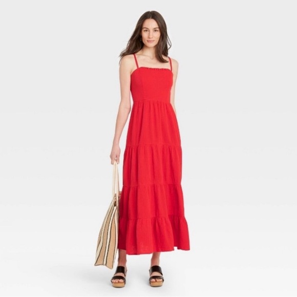 Knox Rose Dresses & Skirts - Knox Rose Sleeveless Red Maxi Dress – Size M (NWT!)